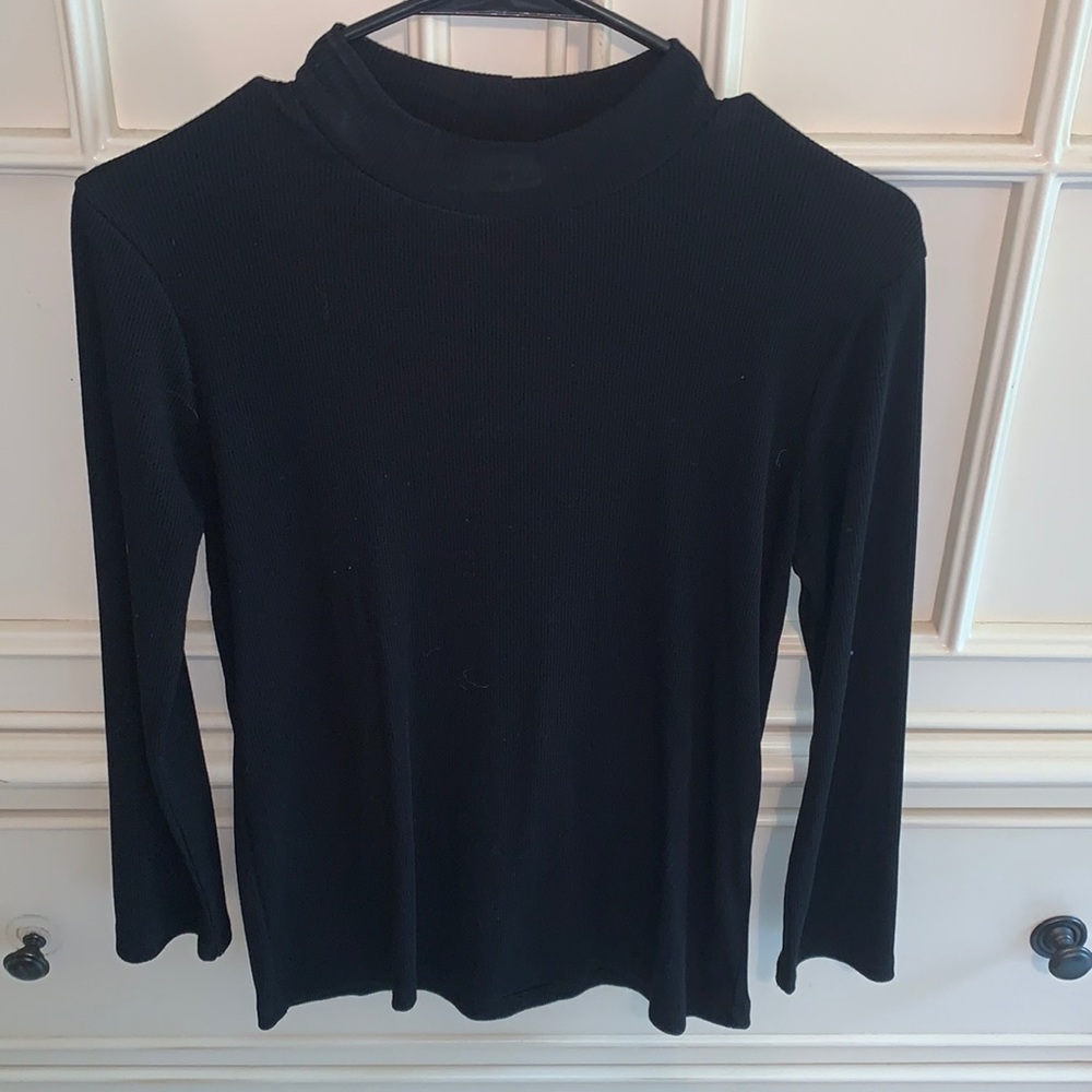 J. Crew mock neck top